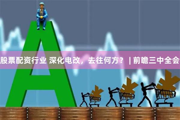 股票配资行业 深化电改，去往何方？ | 前瞻三中全会